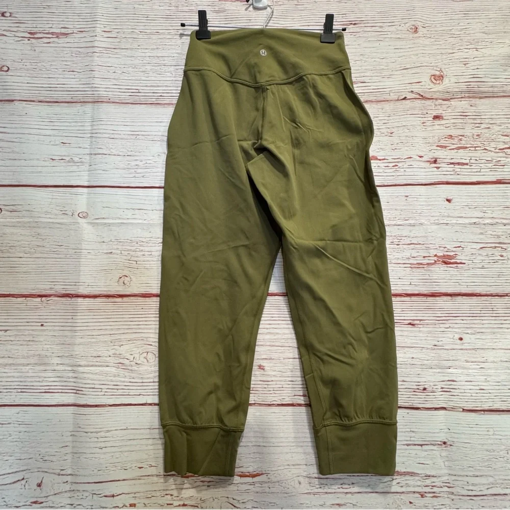 Lululemon Align High-Rise Cropped Jogger in Bronze Green Sz 4